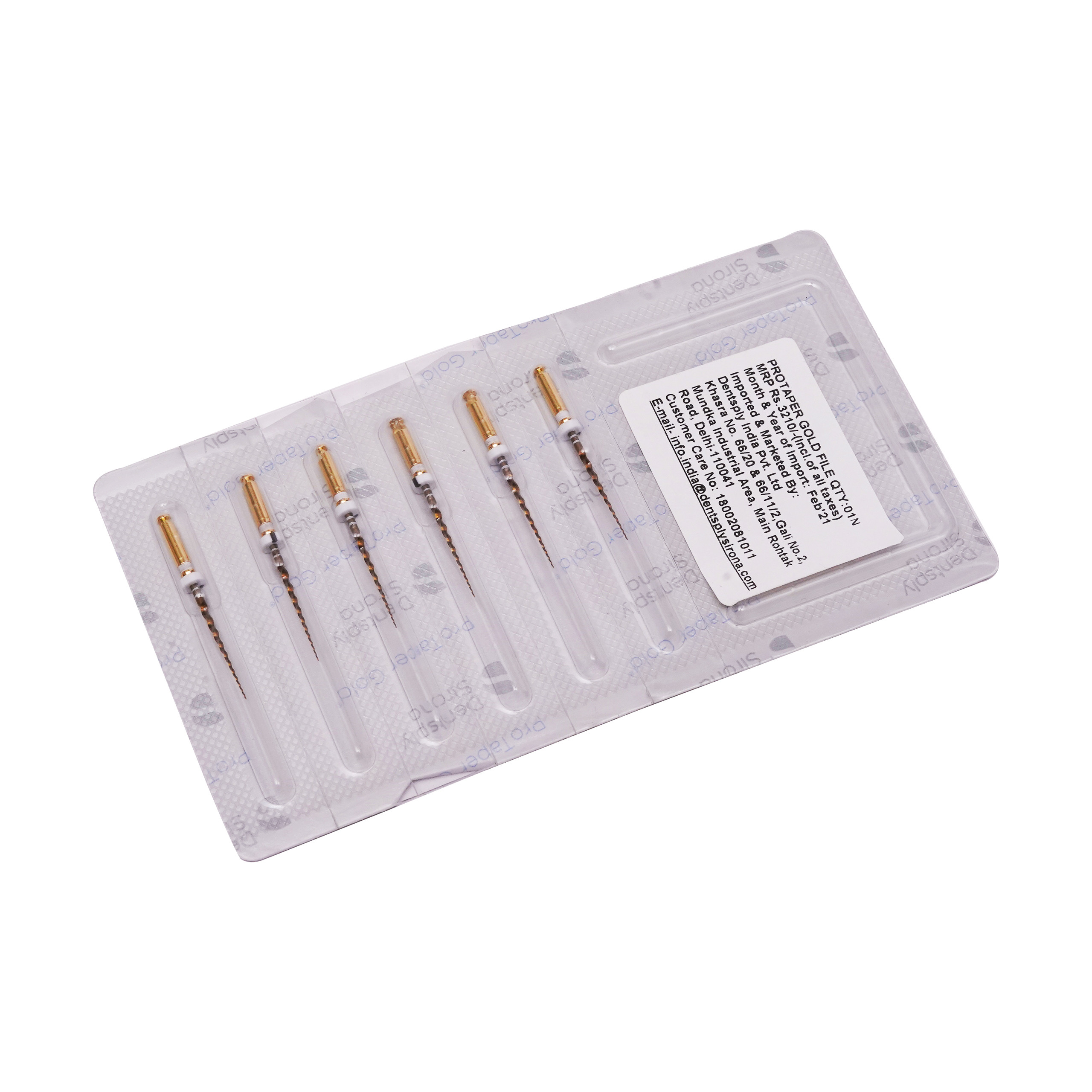 Dentsply Pro Taper Gold Sterile Files Assortment